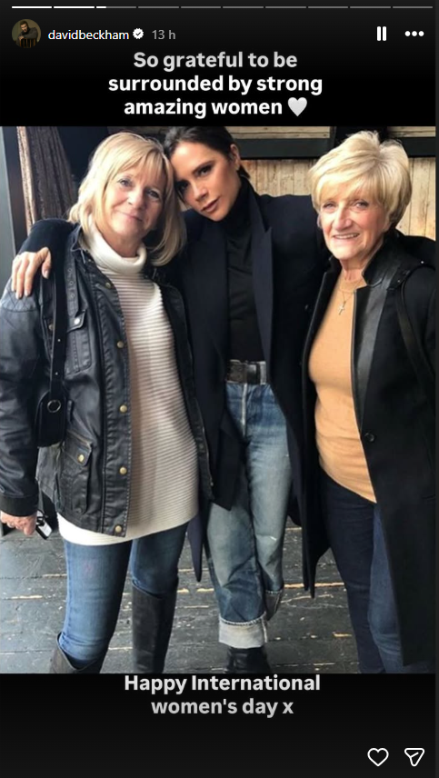 David Beckham shares emotional International Women’s Day tribute