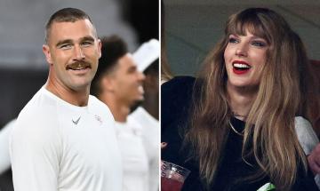 Travis Kelce shares affectionate moment with Taylor Swift before contract signing