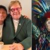 Elton John celebrates birthday with 'Rocketman' star Taron Egerton