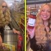 Mariah Carey surprises shoppers with a rare appearance at the grocery store