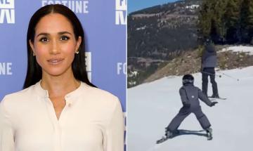 Meghan Markle posts cute video of Prince Archie skiing with Prince Harry