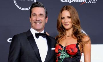 Jon Hamm reveals secret to happy marriage with Anna Osceola