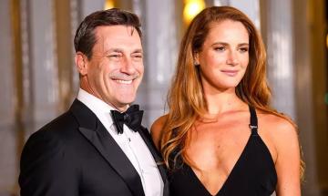 Jon Hamm reveals fun perks of working with wife Anna Osceola on Apple TV series