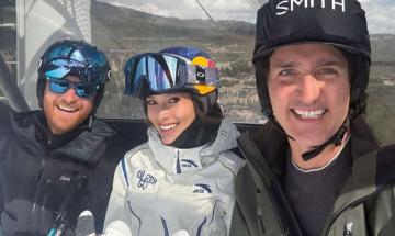Prince Harry enjoys high-profile ski trip with Justin Trudeau and Eileen Gu