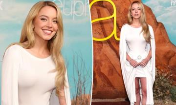 Sydney Sweeney stuns in Pierre Cardin minidress at Euphoria Season 3 premiere