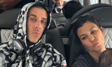 Kourtney Kardashian reveals Coachella road trip photos with Travis Barker and son Rocky