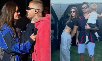 Hailey and Justin Bieber's romantic backstage kiss at Coachella