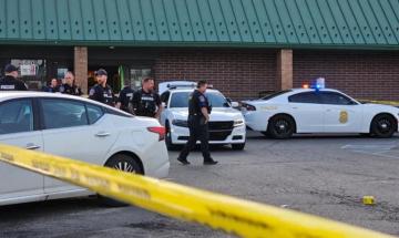 Police detain suspect following violent row outside Kroger supermarket