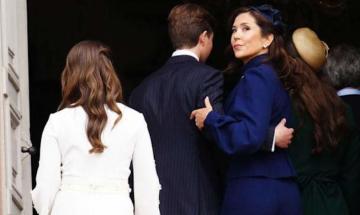 Queen Mary commemorates twins' milestone amid father's passing grief