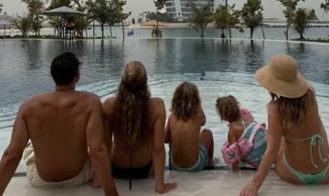 Kate Ferdinand flaunts abs on family staycation with Rio after Dubai return