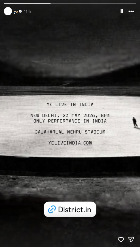 Kanye West announces first Indian concert scheduled for May