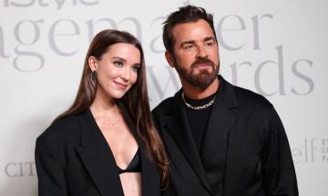 Justin Theroux, Nicole Brydon Bloom step out days after birth of their first child