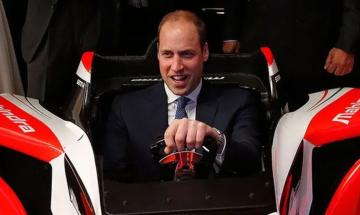 Prince William visits British Formula E headquarters