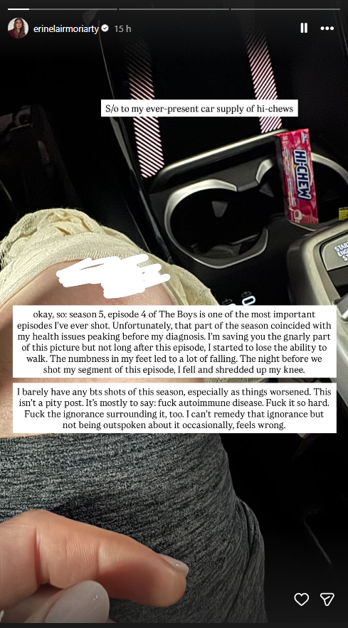 Erin Moriarty shares gnarly health struggle during The Boys Season 5 filming