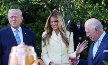 King Charles shares light-hearted moment with Melania Trump