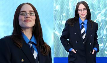 Billie Eilish stuns at London premiere of new concert film in Celine
