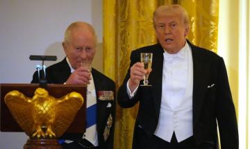 King Charles praises White House state dinner music during US visit