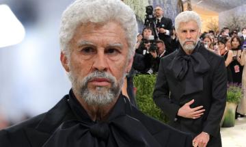 Bad Bunny stuns as an unrecognisable elder with grey hair and cane at Met Gala