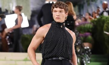 Connor Storrie debuts at Met Gala in striking Saint Laurent ensemble