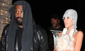 Kanye West's wife, Bianca Censori, stuns braless in sheer bodysuit, hides face