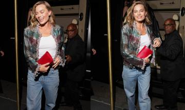 Margot Robbie’s Met Gala afterparty look sparks trend around baggy jeans