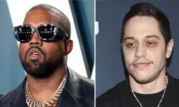 Kanye West sits stone-faced through Pete Davidson jab at Kevin Hart roast