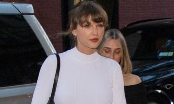 Taylor Swift channels bridal chic in $398 Retrofête mini dress amid wedding buzz