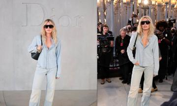Miley Cyrus turns heads in double denim: The singer's stunning arrival at Dior's LA fashion show