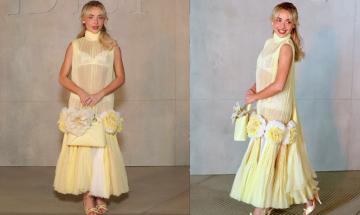 Sabrina Carpenter stuns in sheer lemon yellow gown at Dior LA event