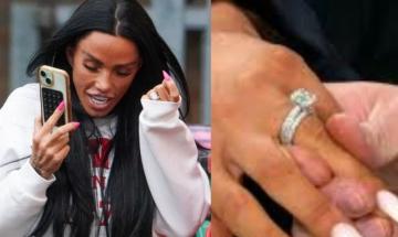 Katie Price wears her wedding rings again as husband Lee Andrews remains a missing person