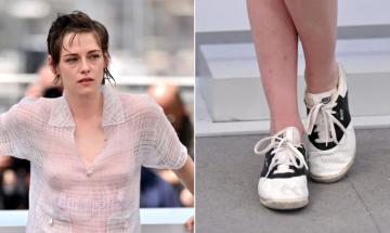 Kristen Stewart defies Cannes dress code in sneakers