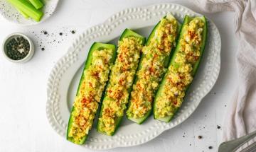Chef shares a high-protein cucumber boats recipe that is ready in 20 minutes