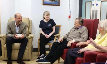 Prince William charms 94-year-old Dot with a witty comeback during his Isles of Scilly visit