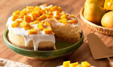 Beat the summer heat with this guilt-free no-bake mango cheesecake that takes just 20 minutes