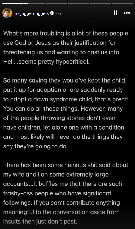 Jesse Ridgway and wife Ashley terminate pregnancy after Trisomy 21 diagnosis