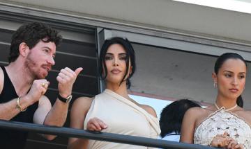 Kim Kardashian ignores Brundle at Monaco