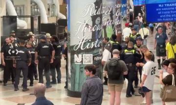 Violent knife attack inside busy Penn Station leaves multiple commuters with injuries