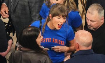 Taylor Swift's pun-tastic blue tee stole the show at Madison Square Garden