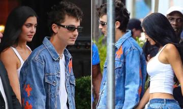 Kylie Jenner makes NBA Finals debut alongside Chalamet in coordinated Chrome Hearts looks