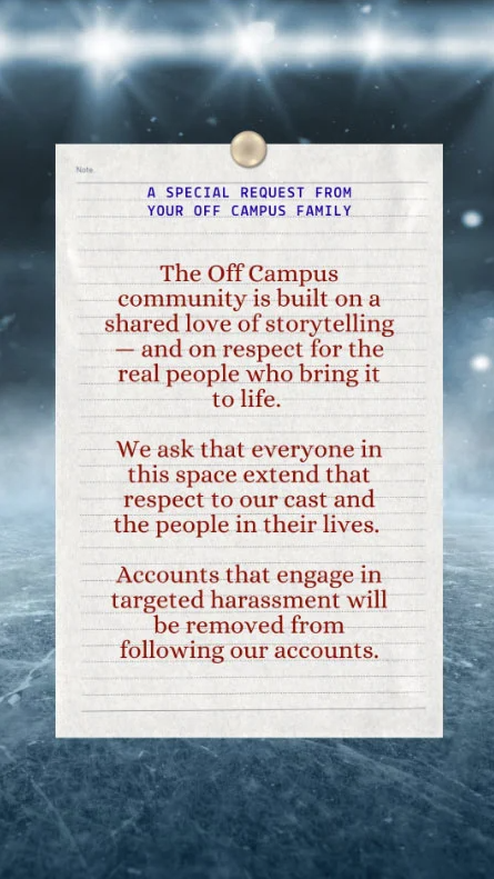 Off Campus issues harassment warning after Mika Abdalla and Jake Short split