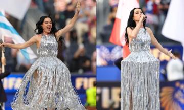 Katy Perry opens 2026 World Cup ceremony in silver Stella McCartney gown at SoFi Stadium