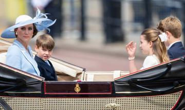 Prince George, Charlotte and Louis wave to crowds at Trooping the Colour 2026
