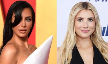 Kim Kardashian reunites with Emma Roberts at Ariana Grande’s Los Angeles concert