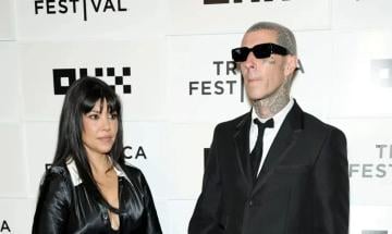 Kourtney Kardashian, Travis Barker make rare red carpet appearance