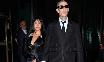 Kourtney Kardashian and Travis Barker step out together for first red carpet appearance 
