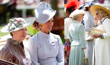 Peter Phillips and Harriet Sperling join Royal Ascot procession with Princess Anne