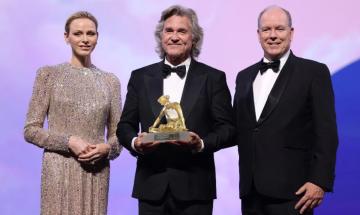 Kurt Russell receives Crystal Nymph Award at Monte-Carlo Television Festival
