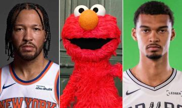 Knicks captain Brunson kisses Elmo plush at ticker-tape parade after feud