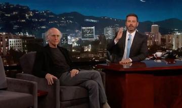 Jimmy Kimmel pokes fun at Larry David’s family history during live interview