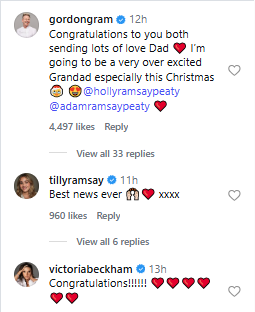 Gordon Ramsay set to become grandad as Holly expects baby